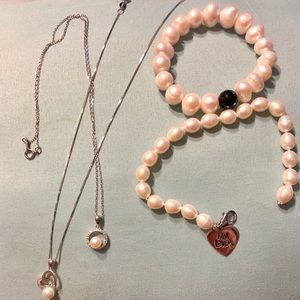 COPY - Helzberg cultured fresh water pearl set of…